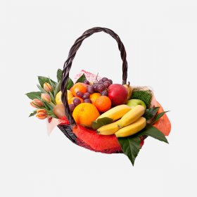 Корзина с фруктами «Фруктовые сладости» Корзина с фруктами «Фруктовые сладости»