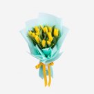 Букет из желтых тюльпанов «Солнечные лучи» XS