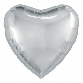 Букет из 5 шаров "Серебряное сердце"