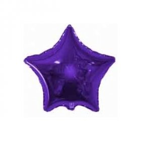 Букет из 5 шаров "Звезда фиолетовая"