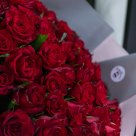 51 красная роза 80 см