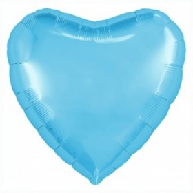 Букет из 5 шаров "Голубое сердце"