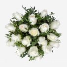 Коробка с элегантными розами  "Белый шоколад S"