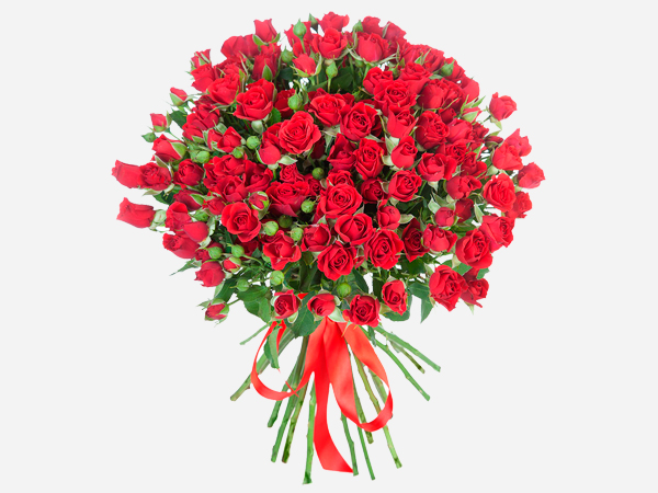 Букет из кустовых роз "My love" Букет из кустовых роз "My love"