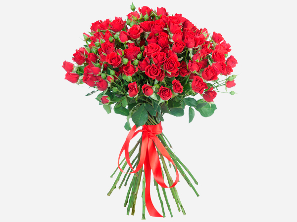 Букет из кустовых роз "My love" Букет из кустовых роз "My love"